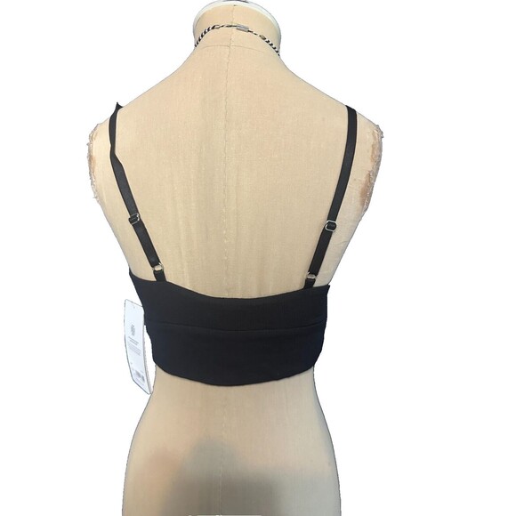 Athleta Well Rested Rib Sleep Bra Black Small - Picture 4 of 4